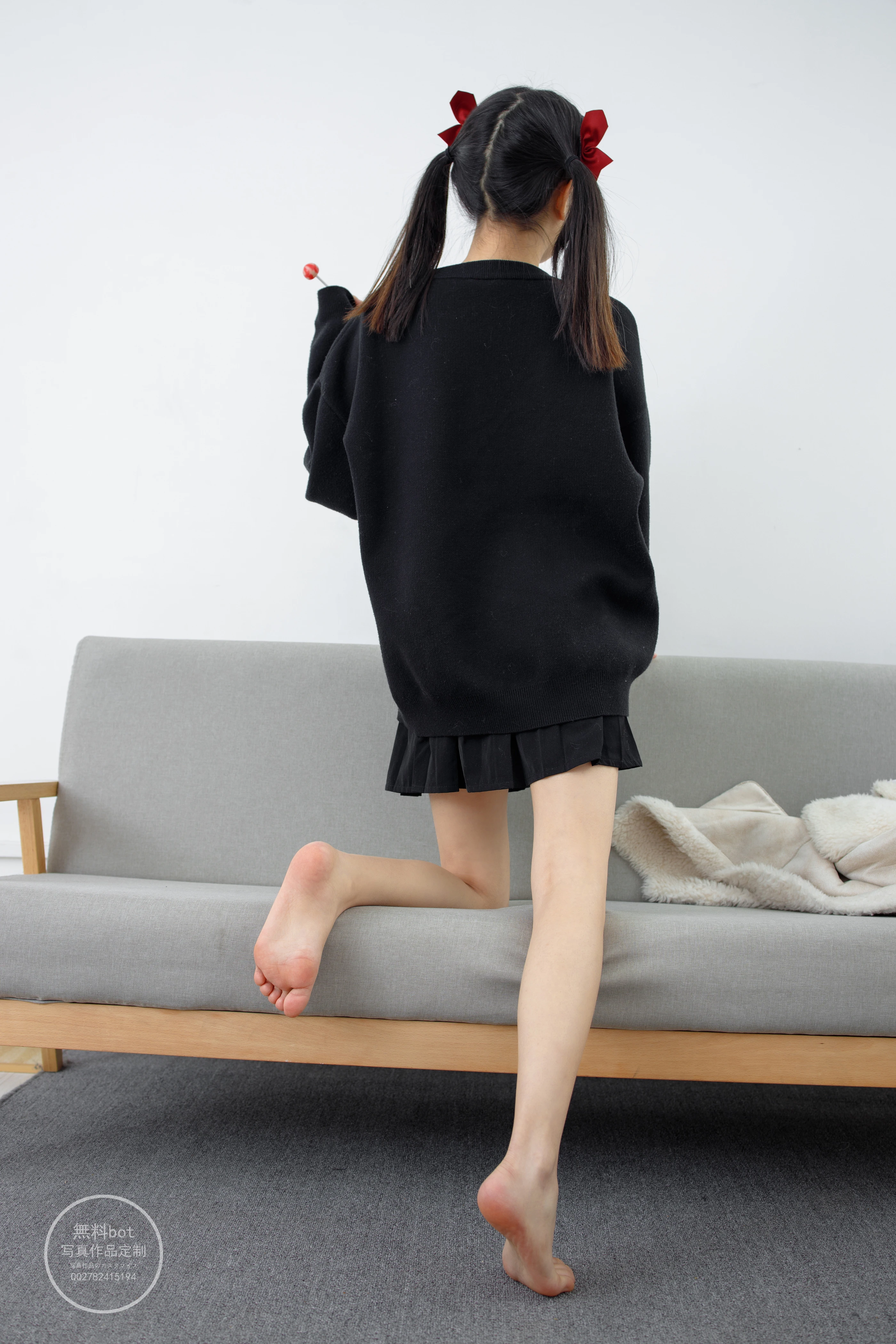 森萝财团 有料 NO.020 小奶糕Milky 双马尾美少女的白丝美腿 [86P]插图2